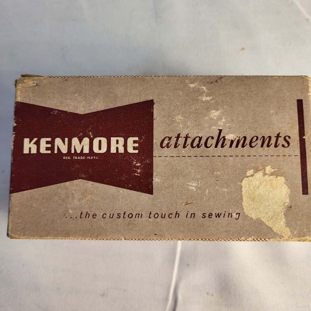 Vintage Kenmore 15 piece Sewing Machine Attachments in Original Box No. 608.34